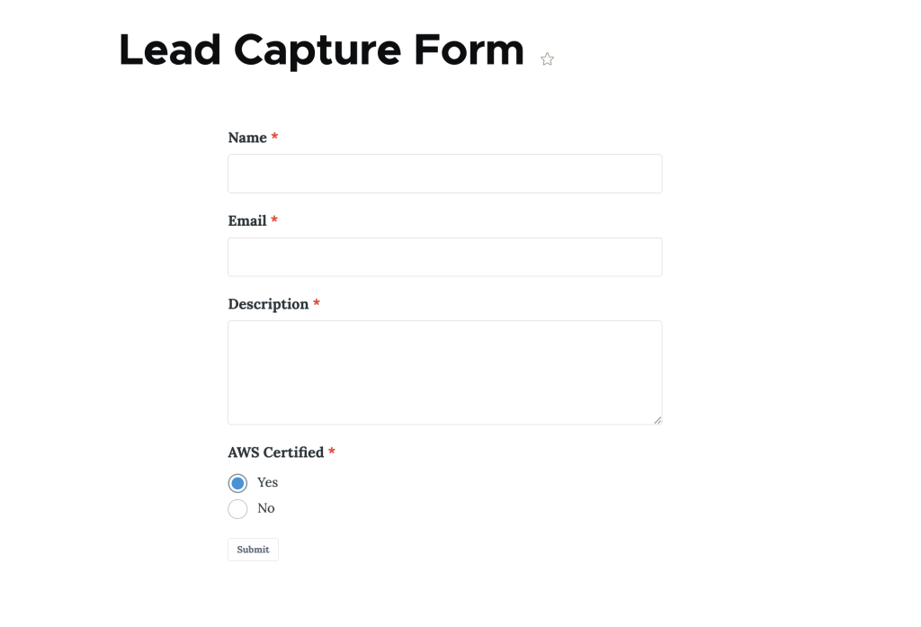 Lead Form